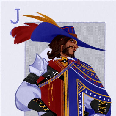 Jack of Spades and Queen of Diamonds